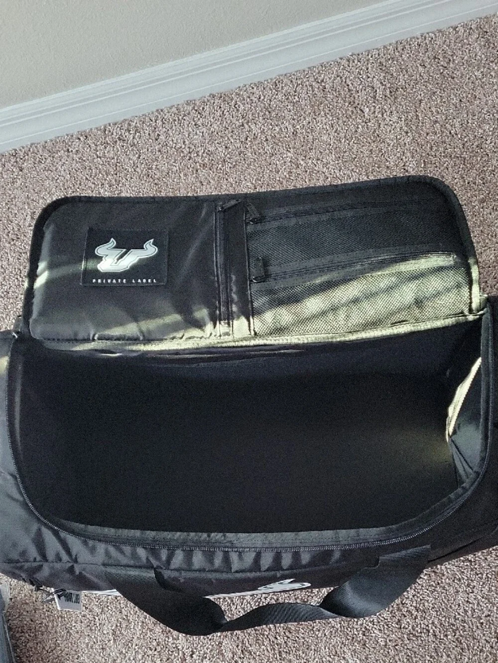 South Florida Bulls Black Travel Duffle Bag